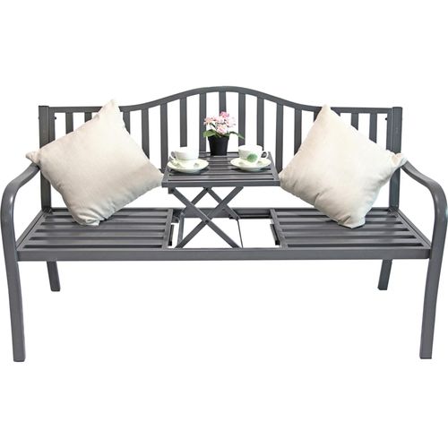 4059865412929 - 2in1 Metall Gartenbank + Klapptisch Bank Parkbank Sitzbank Tisch Terrasse Möbel 4059865412929 - 2in1 Metall Gartenbank + Klapptisch Bank Parkbank Sitzbank Tisch Terrasse Möbel