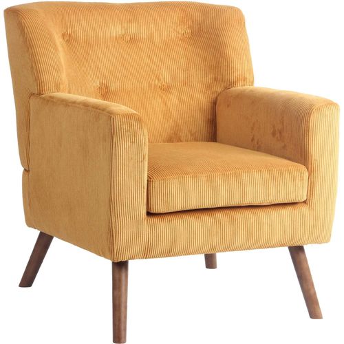 4255716355357 - Sessel Kioni mit Cordbezug Polstersessel mit Armlehnen Ohrensessel bis 150 kg Relaxsessel Fernsehsessel Wohnzimmer