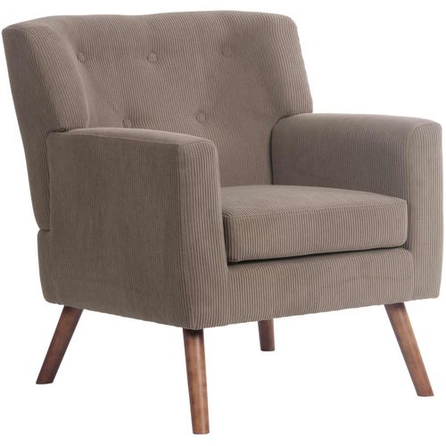 4255716356453 - Sessel Kioni mit Cordbezug Polstersessel mit Armlehnen Ohrensessel bis 150 kg Relaxsessel Fernsehsessel Wohnzimmer