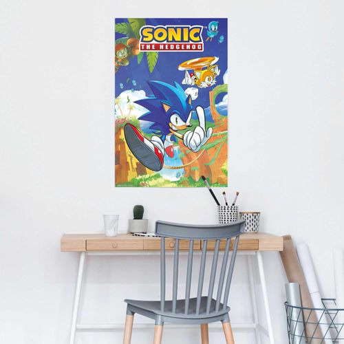 8714597648300 - Poster REINDERS Sonic the Hedgehog - sonic & tails blau (farbe bild(er) blau) B61cm H915cm T01cm Holzwerkstoff Bilder