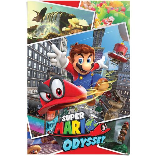 8714597556346 - Poster REINDERS Super Mario Odyssey bunt (farbe bild(er) mehrfarbig) B61cm H915cm Papier Bilder