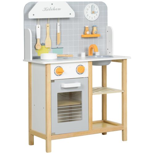 4255633596116 - AIYAPLAY Kinderküche Spielküche mit Herd Ofen Spüle Uhr & Ablagen für 3-6 Jahre 4255633596116 - AIYAPLAY Kinderküche Spielküche mit Herd Ofen Spüle Uhr & Ablagen für 3-6 Jahre