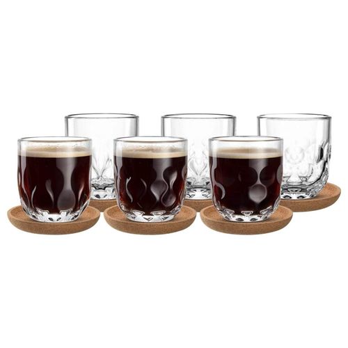 4262517042102 - Kaffeegläser mit Untersetzer Gocce 220 ml 6er Set