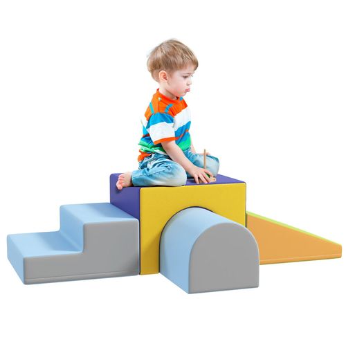 4255633584434 - Bausteinset 4er-Set Schaumstoff Bausteine für 1-3 Jahre alt Kinder