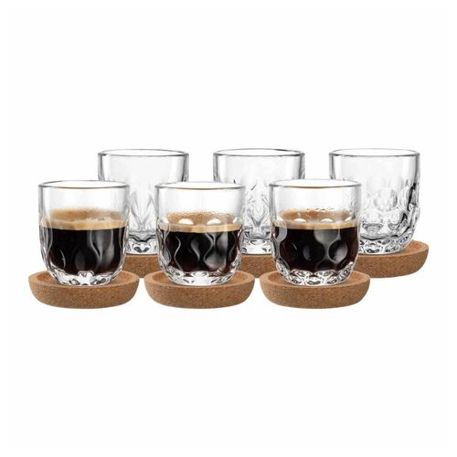 4262517042119 - Espressogläser mit Untersetzer Gocce 60 ml 6er Set 4262517042119 - Espressogläser mit Untersetzer Gocce 60 ml 6er Set