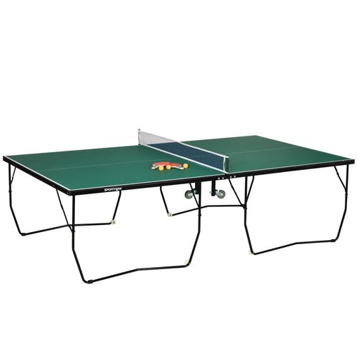 4255633523174 - Tischtennisplatte mit einem Spielnetz 2 Schlägern und 3 Bällen grün (Farbe grün)