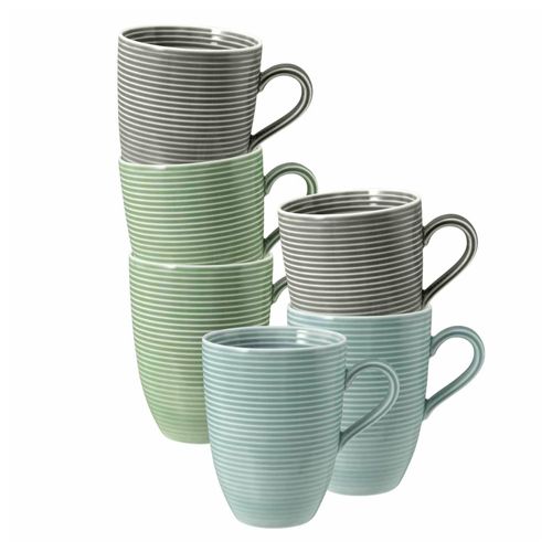 4262517042409 - Kaffeebecher Beat Color Glaze 350 ml 6er Set