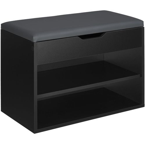 4061173115614 - tectake® Schuhbank für 6 Paar Schuhe großes Klappfach 60 x 30 x 435 cm