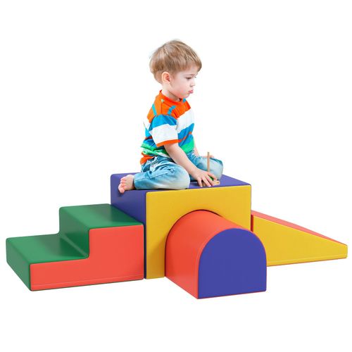 4255633584458 - Bausteinset 4er-Set Schaumstoff Bausteine für 1-3 Jahre alt Kinder