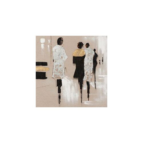 4050743029857 - Gemälde MODENSCHAU GOLD SILBER (BH 70x70 cm) BH 70x70 cm bunt Bild Kunstdruck Wandbild