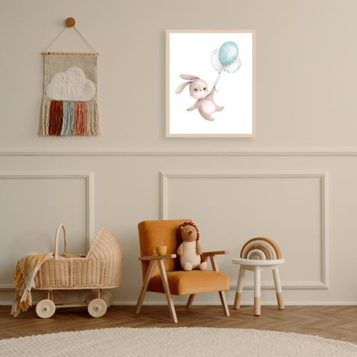4068223534920 - Bild mit Rahmen LÜTTENHÜTT oder Poster Fliegender Hase mit Luftballons bunt (farbe rahmen beige farbe bild(er) bunt) B50cm H70cm T07cm Holz Plexiglas Bilder HD Premium Druck 4068223534920 - Bild mit Rahmen LÜTTENHÜTT oder Poster Fliegender Hase mit Luftballons bunt (farbe rahmen beige farbe bild(er) bunt) B50cm H70cm T07cm Holz Plexiglas Bilder HD Premium Druck