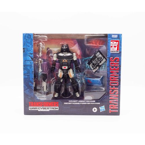 5010993863358 - Figurine Transformers War From Cybertron Covert Agent Ravage + Decepticon Forever Ravage