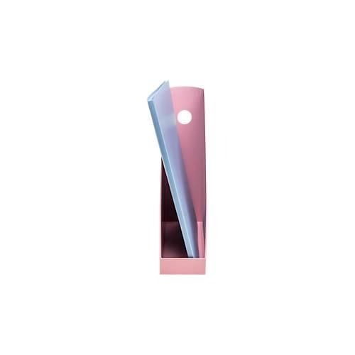 9002493182714 - Stehsammler Mag-Cube A4+ aus recyceltem Kunststoff skandinavisches Design stabiles Griffloch 6 Stück rosa