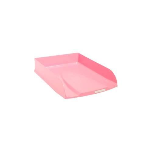 9002493211711 - Briefablage Combo Styli Autentik Querformat A4+ aus recyceltem Kunststoff stapelbar Etikettenhalter 6er-Set rosa