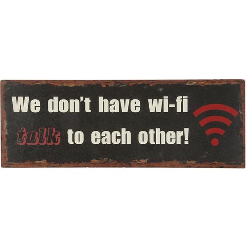 4050223846707 - Metallbild WiFi Bild 36cm Bilder Gr B H T 13 cm x 36 cm x 1 cm 1 St bunt Metallbilder Bilder