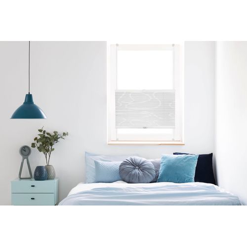 4040255658010 - Plissee Free Move mydeco Lichtschutz ohne Bohren Klemmfix weiß