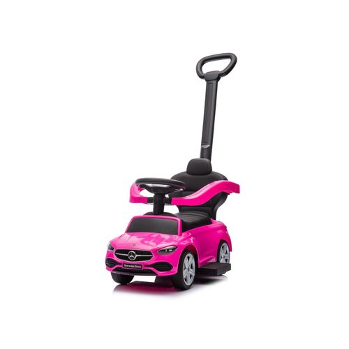 3800933001191 - Rutschauto Mercedes Benz C-Klasse Stauraum Fußstütze Schiebegriff Hupe pink