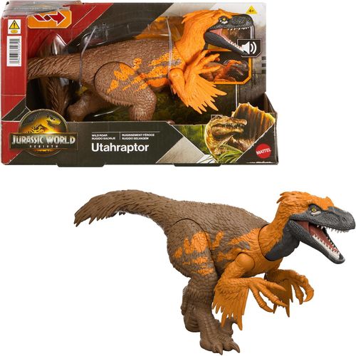 0194735310791 - Jurassic World Wild Roar Utahraptor Spielfigur