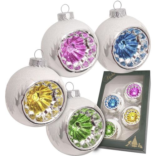 0024762243352 - Christbaumschmuck KREBS GLAS LAUSCHA Reflexkugeln Retro mit Schneedach silber B8cm H23cm T14cm Glas Weihnachtsbaumschmuck Christbaumschmuck aus Glas handgefertigt Christbaumkugeln 0024762243352 - Christbaumschmuck KREBS GLAS LAUSCHA Reflexkugeln Retro mit Schneedach silber B8cm H23cm T14cm Glas Weihnachtsbaumschmuck Christbaumschmuck aus Glas handgefertigt Christbaumkugeln