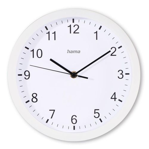 4047443517524 - Wanduhr HAMA Wanduhr Elba Ø 25 cm ohne Ticken weiß Ø 25cm Wanduhren geräuscharm 4047443517524 - Wanduhr HAMA Wanduhr Elba Ø 25 cm ohne Ticken weiß Ø 25cm Wanduhren geräuscharm