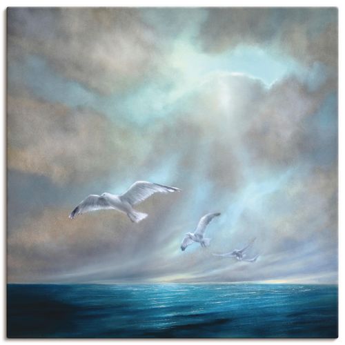4059745598026 - Wandbild ARTLAND Frei sein Bilder Gr B H 70 cm x 70 cm Leinwandbild Gewässer quadratisch 1 St blau Bild Poster Bilder als Alubild Leinwandbild Wandaufkleber oder in versch Größen