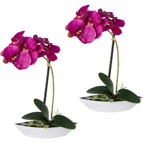 4064118078180 - Kunstorchidee CREATIV GREEN Phalaenopsis Kunstpflanzen Gr B H L 65 cm x 30 cm x 195 cm 2 St lila Kunstorchidee Kunst-Orchideen Kunstpflanzen 2er Set in Kunststoffschale 4064118078180 - Kunstorchidee CREATIV GREEN Phalaenopsis Kunstpflanzen Gr B H L 65 cm x 30 cm x 195 cm 2 St lila Kunstorchidee Kunst-Orchideen Kunstpflanzen 2er Set in Kunststoffschale