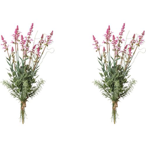 4064118135135 - Kunstpflanze CREATIV GREEN Salvien-Mix-Busch Kunstpflanzen Gr H 48 cm 2 St rosa Künstliche Zimmerpflanzen