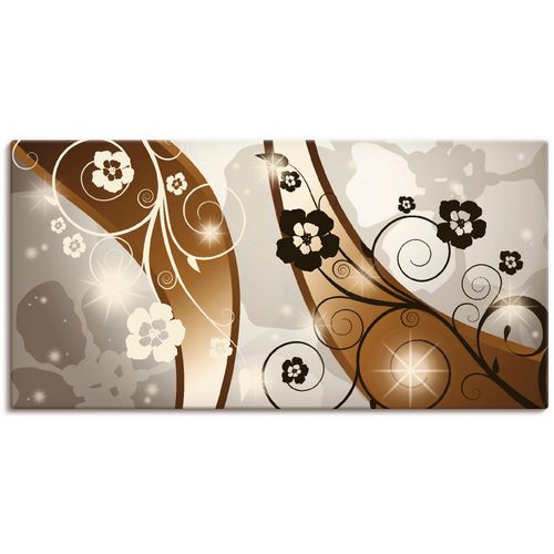 4055327469166 - Wandbild ARTLAND Braune Wirbel mit Blumen Bilder Gr B H 100 cm x 50 cm Leinwandbild Muster 1 St braun Bild Poster Bilder als Leinwandbild Wandaufkleber oder in versch Größen 4055327469166 - Wandbild ARTLAND Braune Wirbel mit Blumen Bilder Gr B H 100 cm x 50 cm Leinwandbild Muster 1 St braun Bild Poster Bilder als Leinwandbild Wandaufkleber oder in versch Größen