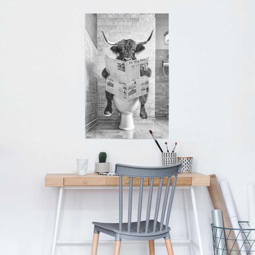 8714597653793 - Poster REINDERS Highlander Toilet schwarz (farbe bild(er) schwarz) B61cm H915cm T01cm Holzwerkstoff Bilder