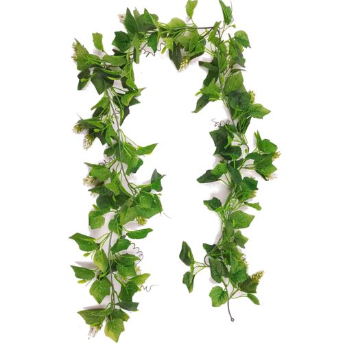 4064118182498 - Kunstorchidee Hopfengirlande Orchidee Creativ green Höhe 25 cm mit Blüten weiß