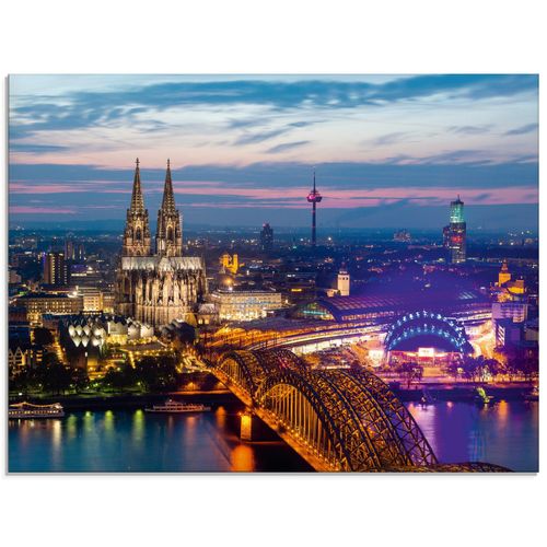 4058661732330 - Glasbild ARTLAND Köln Panorama am Abend Bilder Gr B H 60 cm x 45 cm Glasbild Deutschland Querformat 1 St blau Bild Glasbild Glasbilder Bilder in verschiedenen Größen 4058661732330 - Glasbild ARTLAND Köln Panorama am Abend Bilder Gr B H 60 cm x 45 cm Glasbild Deutschland Querformat 1 St blau Bild Glasbild Glasbilder Bilder in verschiedenen Größen