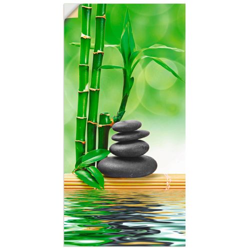 4057738297680 - Wandbild ARTLAND Spa Konzept Zen Basaltsteine Bilder Gr B H 20 cm x 40 cm Wandaufkleber - Vinyl Zen Hochformat 1 St grün Bild Poster Bilder als Leinwandbild Wandaufkleber oder in versch Größen