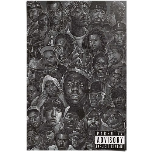 8714597622997 - Poster REINDERS Rap Ikonen schwarz (farbe bild(er) schwarz) B61cm H915cm T01cm Papier Bilder