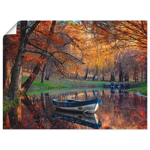 4055327783743 - Wandbild ARTLAND Bunte Herbstlandschaft Bilder Gr B H 60 cm x 45 cm Poster Boote & Schiffe Querformat 1 St orange Bild Leinwandbild Kunstdrucke Bilder als Leinwandbild Wandaufkleber oder Poster in versch Größen 4055327783743 - Wandbild ARTLAND Bunte Herbstlandschaft Bilder Gr B H 60 cm x 45 cm Poster Boote & Schiffe Querformat 1 St orange Bild Leinwandbild Kunstdrucke Bilder als Leinwandbild Wandaufkleber oder Poster in versch Größen