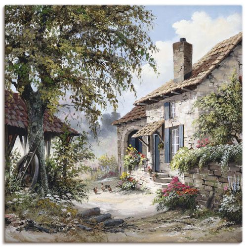 4057738428534 - Wandbild ARTLAND Opas Haus Bilder Gr B H 100 cm x 100 cm Leinwandbild Garten quadratisch 1 St grün Bild Poster Bilder als Leinwandbild Wandaufkleber oder in versch Größen 4057738428534 - Wandbild ARTLAND Opas Haus Bilder Gr B H 100 cm x 100 cm Leinwandbild Garten quadratisch 1 St grün Bild Poster Bilder als Leinwandbild Wandaufkleber oder in versch Größen