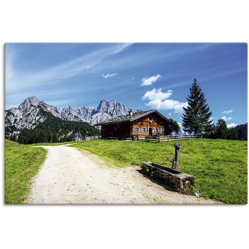 4062144670859 - Wandbild ARTLAND Blick auf die Litzlalm mit Hütte Bilder Gr B H 90 cm x 60 cm Leinwandbild Berge & Alpenbilder Querformat 1 St grün Kunstdrucke als Alubild Leinwandbild Wandaufkleber oder Poster in versch Größen 4062144670859 - Wandbild ARTLAND Blick auf die Litzlalm mit Hütte Bilder Gr B H 90 cm x 60 cm Leinwandbild Berge & Alpenbilder Querformat 1 St grün Kunstdrucke als Alubild Leinwandbild Wandaufkleber oder Poster in versch Größen