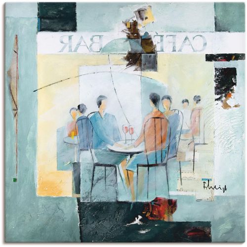 4055327824125 - Wandbild ARTLAND Geschmack von Zitronen Bilder Gr B H 100 cm x 100 cm Leinwandbild Gruppen & Familien 1 St blau Bild Kunstdruck Poster Bilder als Leinwandbild Wandaufkleber oder in versch Größen