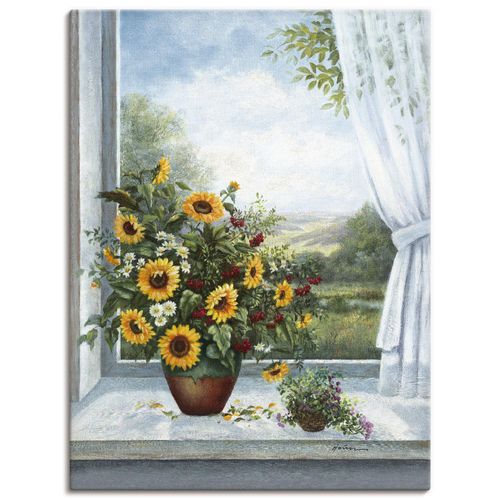 4055327155151 - Wandbild ARTLAND Sonnenblumen am Fenster Bilder Gr B H 30 cm x 40 cm Leinwandbild Arrangements 1 St blau Bild Poster Bilder als Alubild Leinwandbild Wandaufkleber oder in versch Größen 4055327155151 - Wandbild ARTLAND Sonnenblumen am Fenster Bilder Gr B H 30 cm x 40 cm Leinwandbild Arrangements 1 St blau Bild Poster Bilder als Alubild Leinwandbild Wandaufkleber oder in versch Größen