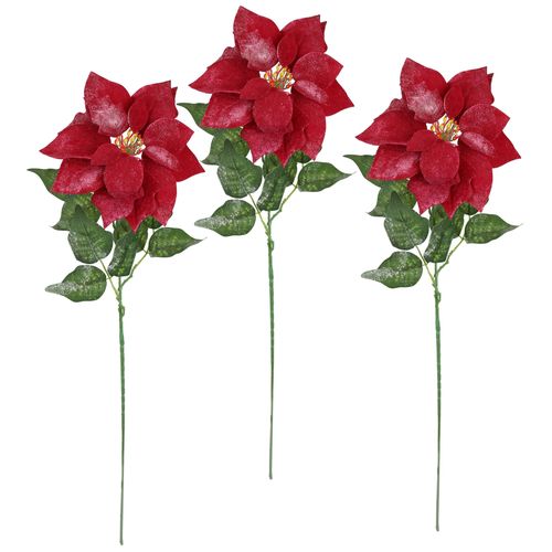4019844816551 - Kunstblume IGEA Poinsettia Christstern rot B20cm H70cm L8cm Polyester Kunstpflanzen 3er Set 70cm Blume Blüte Weihnachtsstern Weihnachtsdeko Adventsstern 4019844816551 - Kunstblume IGEA Poinsettia Christstern rot B20cm H70cm L8cm Polyester Kunstpflanzen 3er Set 70cm Blume Blüte Weihnachtsstern Weihnachtsdeko Adventsstern