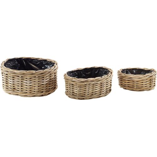 4012622257492 - Übertopf LOCKER Pflanzkorb Pflanzgefäße Gr B H T 24 cm x 10 cm x 17 cm grau Übertöpfe Pflanzgefäße
