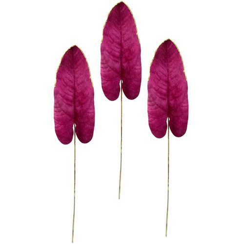 4019844793920 - Kunstblume IGEA Strelitzienblatt lila (dunkelrot) B12cm H69cm L2cm Obermaterial 95% Polyester 5% Kunststoff Kunstpflanzen Kunstzweig 2er Set 4019844793920 - Kunstblume IGEA Strelitzienblatt lila (dunkelrot) B12cm H69cm L2cm Obermaterial 95% Polyester 5% Kunststoff Kunstpflanzen Kunstzweig 2er Set