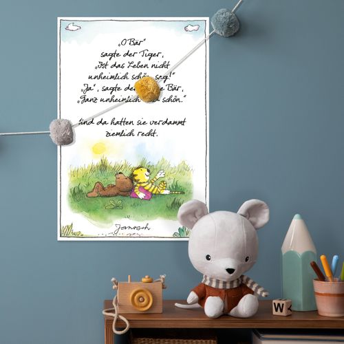 4262513381434 - Wanddekoobjekt LUCKYLINDE Der kleine Tiger und der kleine Bär - JANOSCH Zitat bunt B20cm H30cm T03cm Blech Wanddekoobjekte Exklusive JANOSCH Kindermotive Stahlschild 4262513381434 - Wanddekoobjekt LUCKYLINDE Der kleine Tiger und der kleine Bär - JANOSCH Zitat bunt B20cm H30cm T03cm Blech Wanddekoobjekte Exklusive JANOSCH Kindermotive Stahlschild