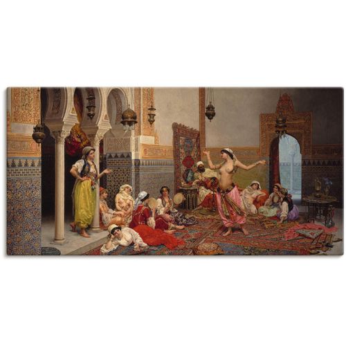 4055327104340 - Wandbild ARTLAND Tanz im Harem Bilder Gr B H 150 cm x 75 cm Leinwandbild Gruppen & Familien 1 St bunt Bild Poster Bilder als Leinwandbild Wandaufkleber oder in versch Größen