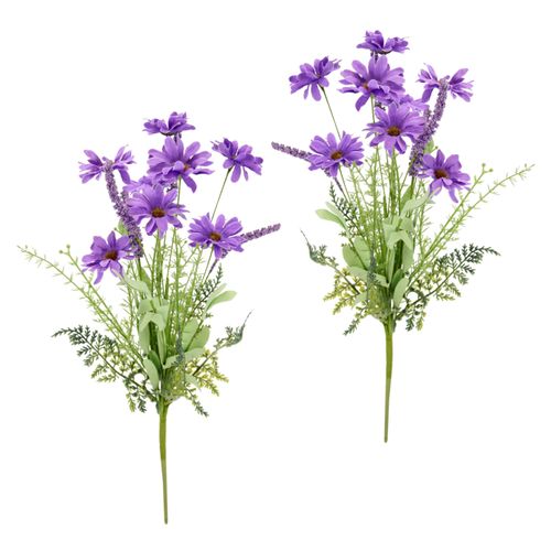 4019844823795 - Kunstblume IGEA Margeriten-Mix-Strauß lila (violett) B18cm H50cm L10cm Polyester Kunstpflanzen 2er Set Blumenstrauß Gänseblümchen Bouquet Kunstblumen Strauß Blumen 4019844823795 - Kunstblume IGEA Margeriten-Mix-Strauß lila (violett) B18cm H50cm L10cm Polyester Kunstpflanzen 2er Set Blumenstrauß Gänseblümchen Bouquet Kunstblumen Strauß Blumen