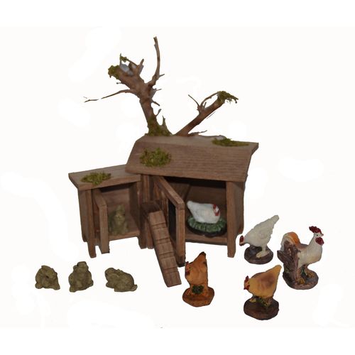4251020790525 - Krippen-Zubehör ALFRED KOLBE Hühner- mit Hasenstall inkl Hühner und Hasen Weihnachtsdeko braun B17cm H8cm T12cm Polyresin (Kunststein) Holz Dekofiguren 4251020790525 - Krippen-Zubehör ALFRED KOLBE Hühner- mit Hasenstall inkl Hühner und Hasen Weihnachtsdeko braun B17cm H8cm T12cm Polyresin (Kunststein) Holz Dekofiguren