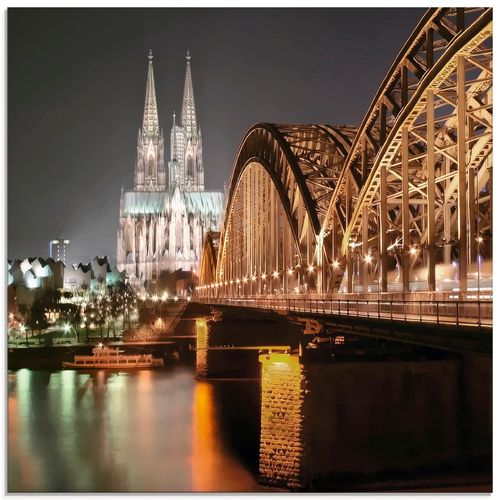 4055327400930 - Glasbild ARTLAND Köln Skyline Collage V Bilder Gr B H 50 cm x 50 cm Glasbild Brücken quadratisch 1 St goldfarben Bild Glasbild Glasbilder Bilder in verschiedenen Größen 4055327400930 - Glasbild ARTLAND Köln Skyline Collage V Bilder Gr B H 50 cm x 50 cm Glasbild Brücken quadratisch 1 St goldfarben Bild Glasbild Glasbilder Bilder in verschiedenen Größen
