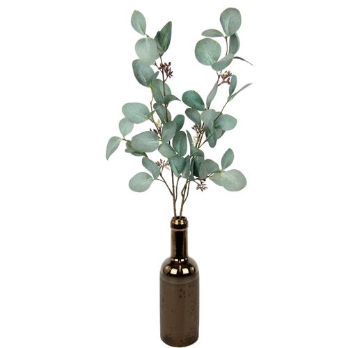 4019844790066 - Kunstzweig IGEA Eukalyptus Kunstpflanzen Gr B H L 30 cm x 74 cm x 20 cm 1 St grün Kunst-Zweige In Keramikvase