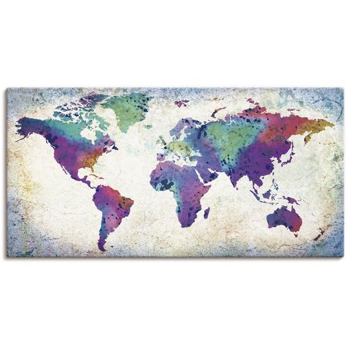 4062144597132 - Wandbild ARTLAND bunte Weltkarte Bilder Gr B H 60 cm x 30 cm Leinwandbild Land- & Weltkarten Querformat 1 St bunt Kunstdrucke als Alubild Leinwandbild Wandaufkleber oder Poster in versch Größen 4062144597132 - Wandbild ARTLAND bunte Weltkarte Bilder Gr B H 60 cm x 30 cm Leinwandbild Land- & Weltkarten Querformat 1 St bunt Kunstdrucke als Alubild Leinwandbild Wandaufkleber oder Poster in versch Größen