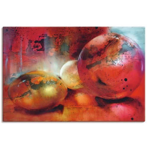 4059745881593 - Wandbild ARTLAND Das Glasperlenspiel Bilder Gr B H 120 cm x 80 cm Leinwandbild Muster Querformat 1 St rot Bild Metallbild Metallbilder Bilder als Alubild Leinwandbild Wandaufkleber oder Poster in versch Größen