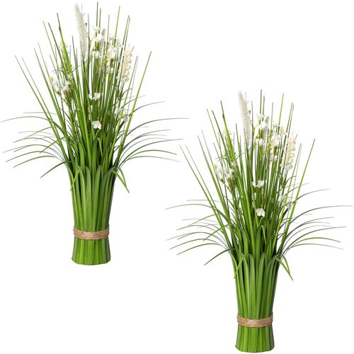 4064118897187 - Kunstgras CREATIV GREEN Stehgras-Busch mit Blüten Kunstpflanzen Gr Ø H 10 cm x 48 cm 2 St weiß Kunst-Gräser 4064118897187 - Kunstgras CREATIV GREEN Stehgras-Busch mit Blüten Kunstpflanzen Gr Ø H 10 cm x 48 cm 2 St weiß Kunst-Gräser